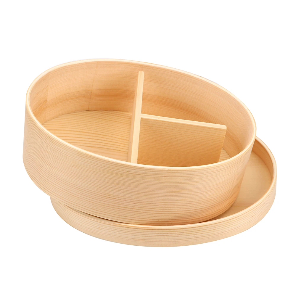 Деревянная коробочка для обедов Портативный 1 слой 3 ячейки кухонные инструменты