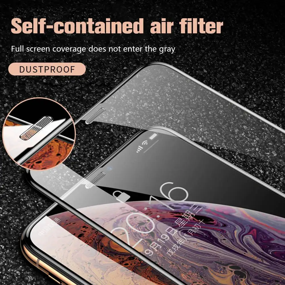 9D/5D закаленное защитное стекло для iphone 7 8 Plus Защитное экрана XS Max glass 6 S X XR |