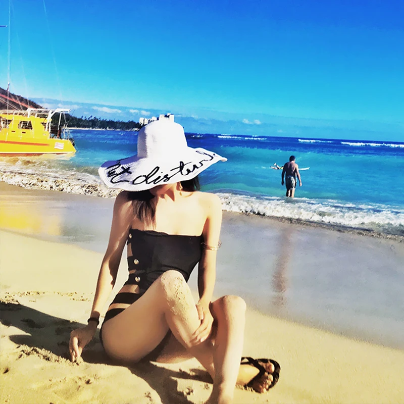 2018 сексуальный черный слитный купальник женский однотонный боди бандажный