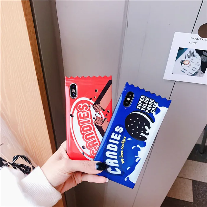 From Jenny забавное печенье конфеты чехол для iPhone X 7 7 plus/6/6 S Plus, 8, 8 plus, Модный мягкий чехол для задней крышки из симпатичный чехол
