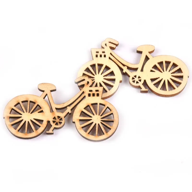 20 шт./компл. искусство деревянный велосипед высечка украшение рукоделие дерево