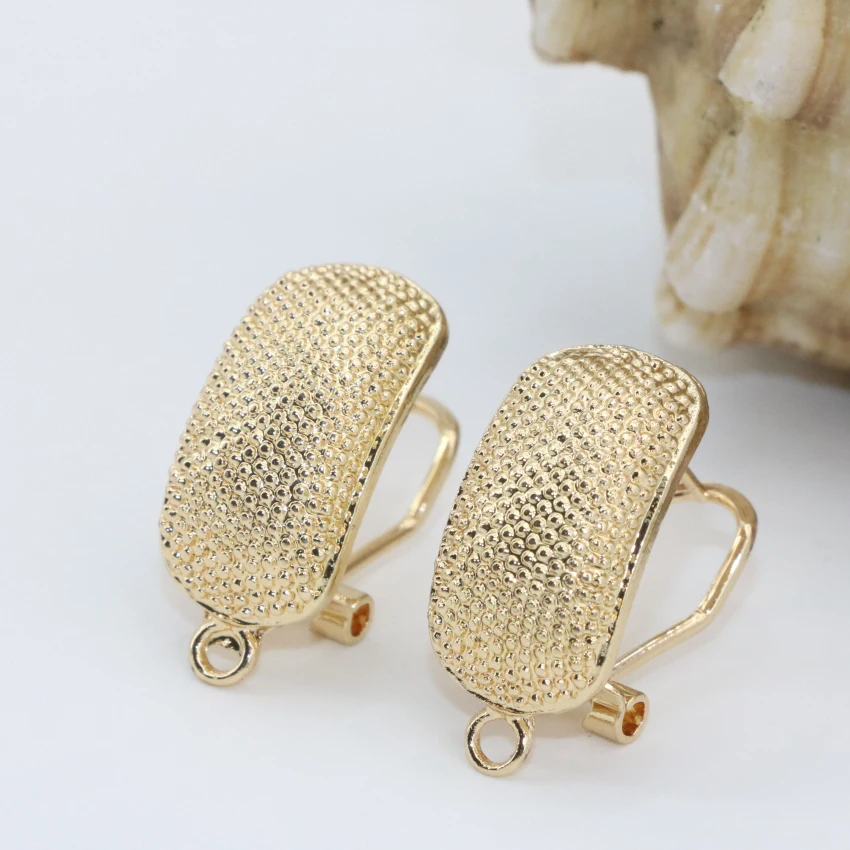 Бесплатная доставка серьги гвоздики для женщин 12*22 мм металлическая Золотая