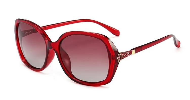 C04 Red LMAOCLAN брендовые дизайнерские роскошные женские элегантные HD Поляризованные Солнцезащитные очки женские градиентные солнцезащитные очки женские очки UV400 - Цвет линз: C04 Red