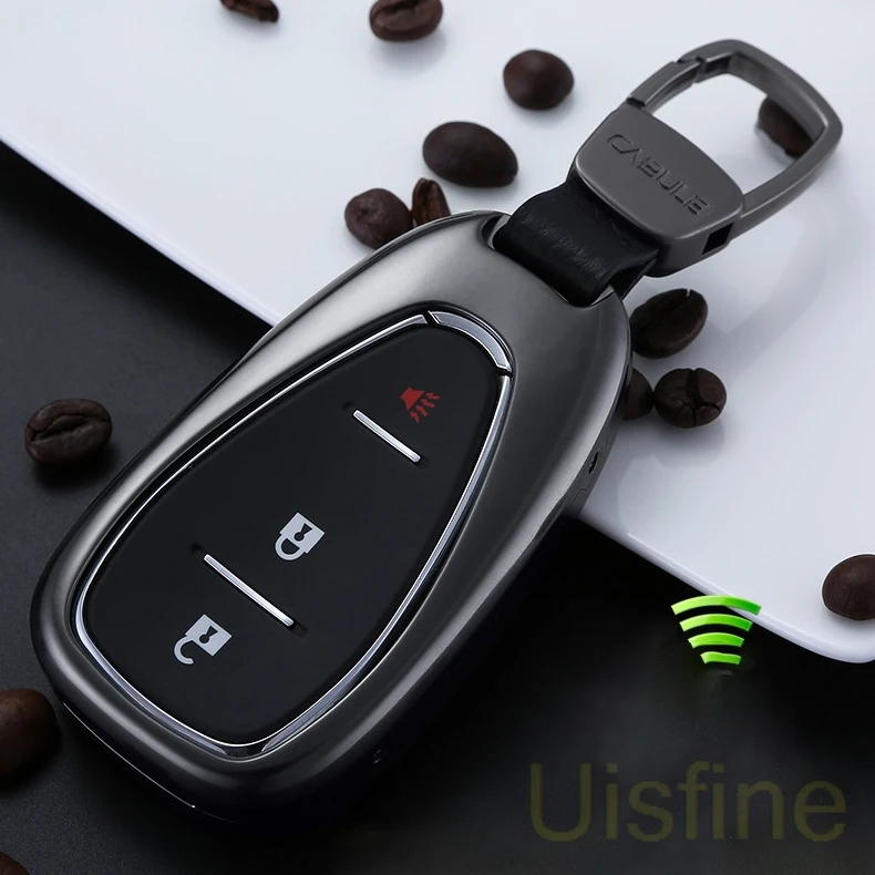 Автомобильный чехол для ключей из цинкового сплава + кожаный сумка набор