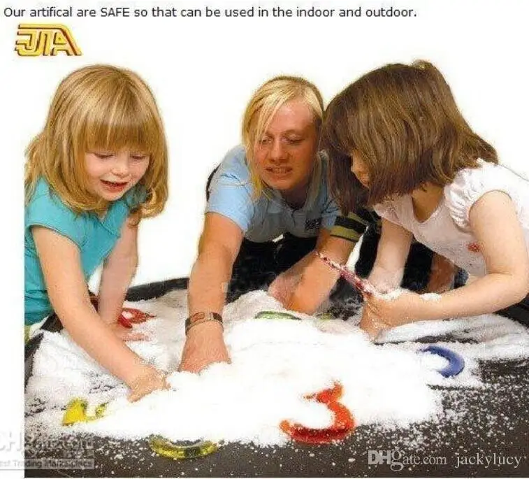 100 bags/pack Рождественская подарочная коробка в виде креативные зимние Instant snow Powder искусственный Снеж. порошок для снежной погоды