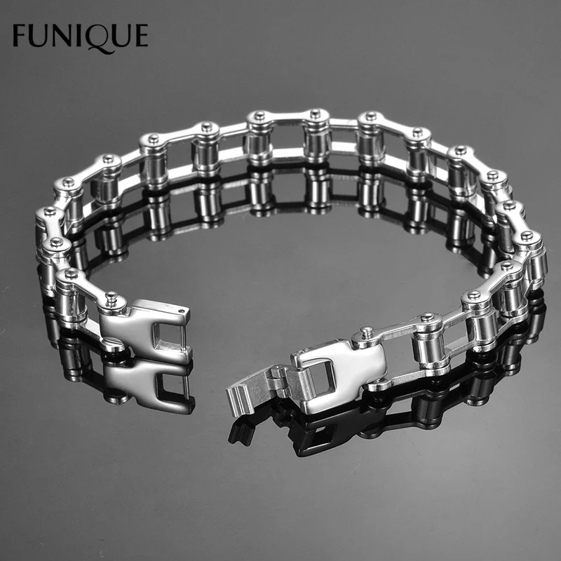 FUNIQUE для женщин и мужчин из нержавеющей стали серебряного цвета Панк Рок