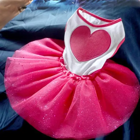 Платье для собак и кошек хлопковый костюм блестящее кружевное платье пачка в