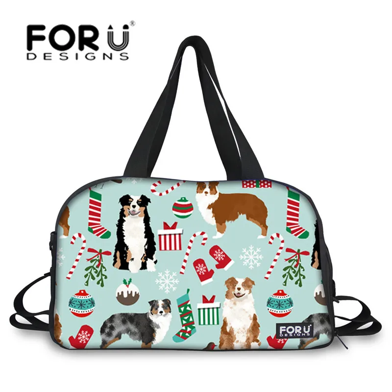 FORUDESIGNS/уличная спортивная сумка для женщин фитнеса Австралийская овчарка с