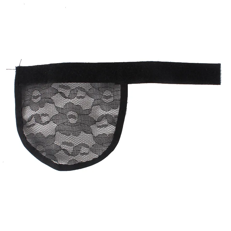 Черная и бежевая сетка для волос конский хвост сотканная шапка без клея парик