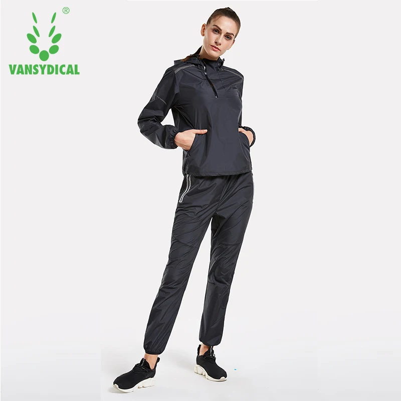Vansydical женские спортивные костюмы для похудения комплекты йоги спортивный костюм