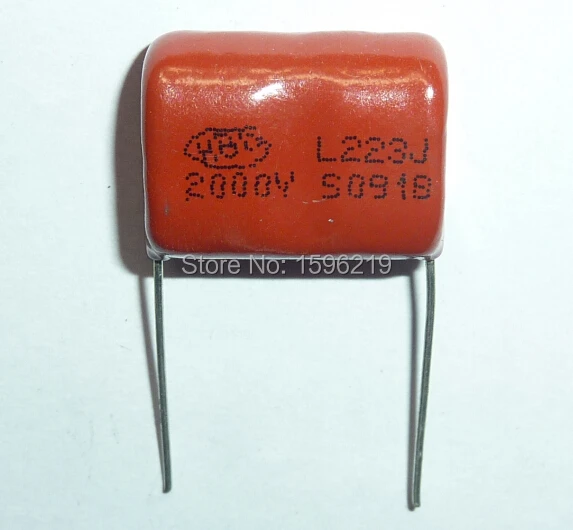 Конденсатор CBB 223 2000V 223J 2KV 0 022 мкФ 22nF P20 CBB81 Металлизированный Полипропиленовый