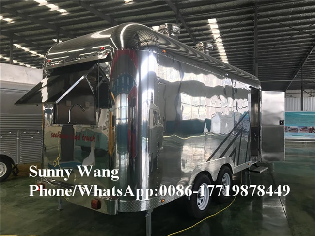 Пищевой автофургон из нержавеющей стали Airstream пищевой Автоприцеп Catering