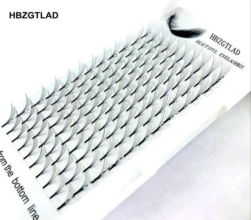 Ресницы Накладные 3D/4D/5D/6D/10D русский объем с коротким стержнем Готовые накладные