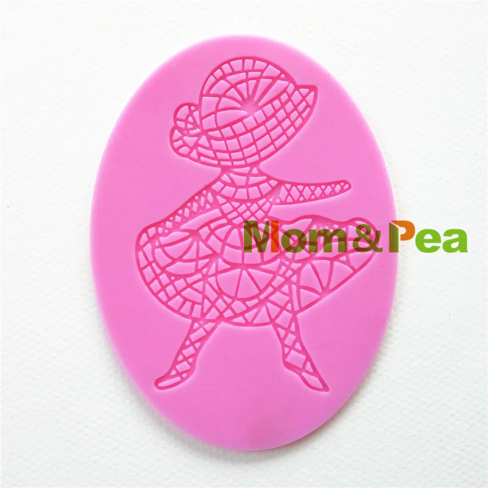 Силиконовая кружевная форма Mom & Pea GX120 бесплатная доставка украшение для торта