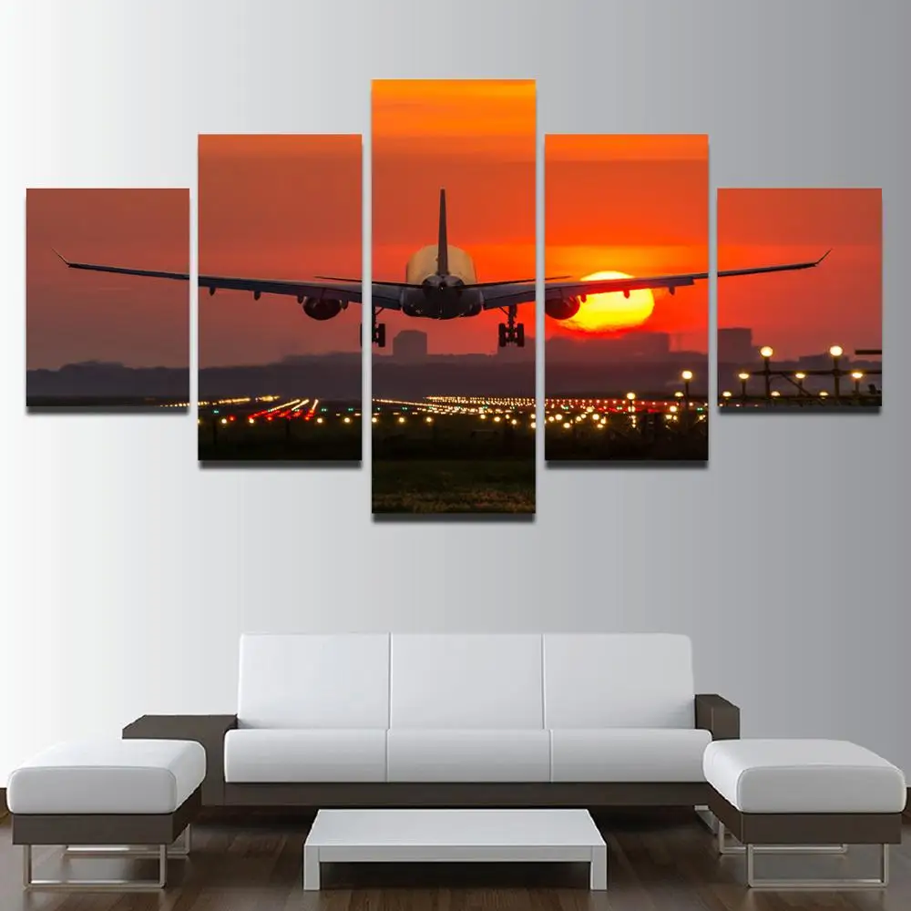 Прямая поставка 5 панелей настенные картины холст живопись абстрактный постер