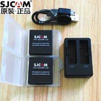sjcam sj6 legend original accessories batteries rechargable power dual battery charging case for sjcam action sports camera