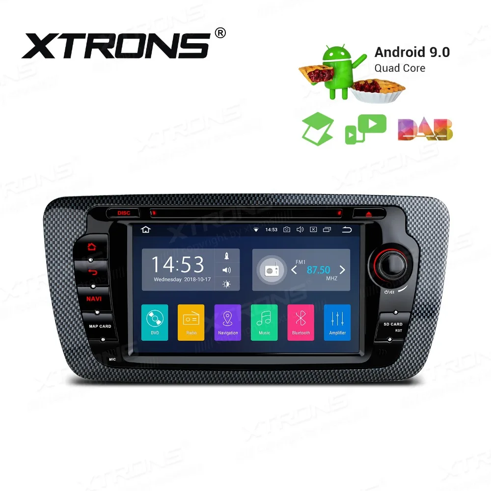 XTRONS 7 ''Android 9 0 автомобильный DVD плеер для Seat Ibiza MK4 6J Sport Coupe Ecomotive Cupra 2009 2010 2011 2012