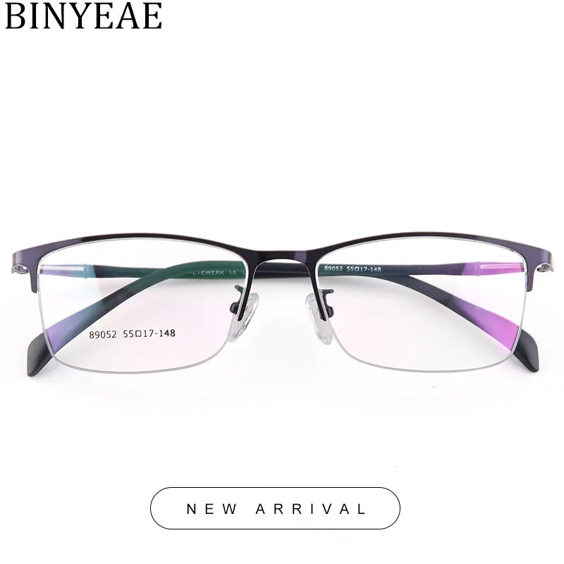 BINYEAE дизайнерские очки для компьютера оптические Lentes Opticos Hombre оправа очков occhiali da