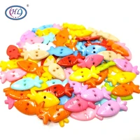 hl 50pcs 25x12mm mixed colors radish 2 holes plastic buttons childrens doll sewing crafts accessories diy scrapbooking