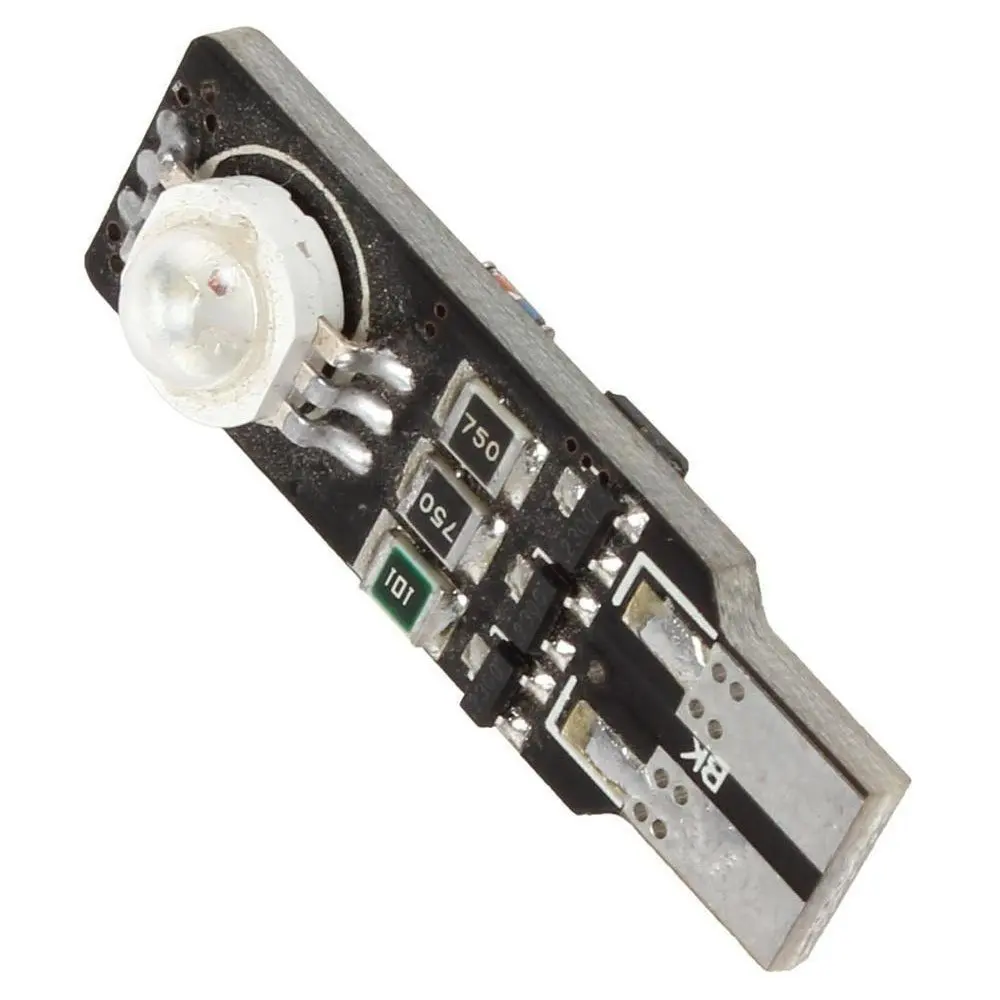 2 шт. 6 Вт RGB T10 5050 SMD W5W 192 168 красочное преобразование Предупреждение стробоскоп