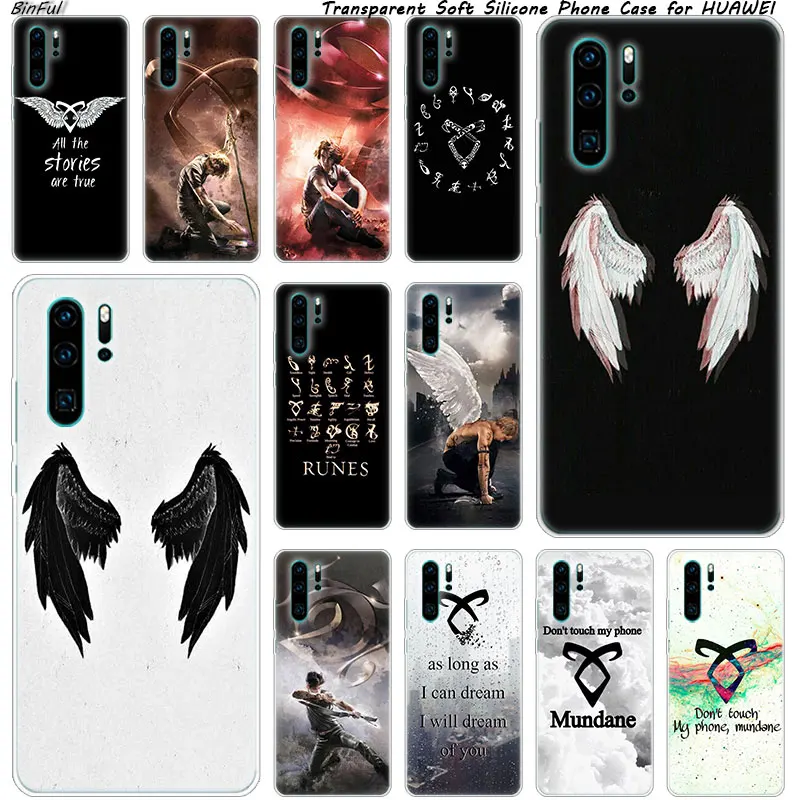 Мягкий силиконовый чехол Shadowhunters для телефона Huawei P30 P20 Pro P10 P9 P8 Lite 2017 P Smart Z Plus 2019 NOVA