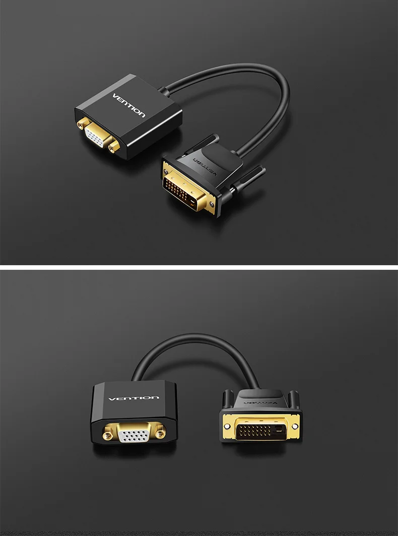 Vention DVI D на VGA адаптер DVI 24+ 1 конвертер VGA кабель цифровой аналоговый преобразователь звука 1080 P для xbox PS3 ноутбука ТВ коробка