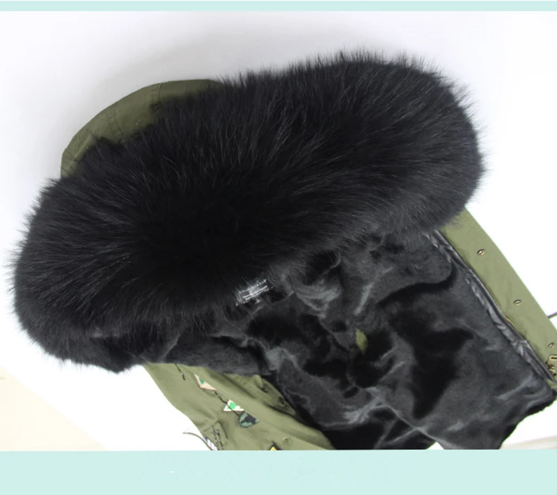 Меховая жилетка Furlove зимняя парка с капюшоном в английском стиле армейский