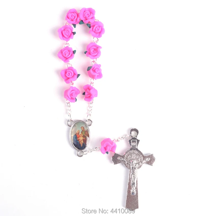 Модные бусины из полимерной глины в форме цветка|Колье| |