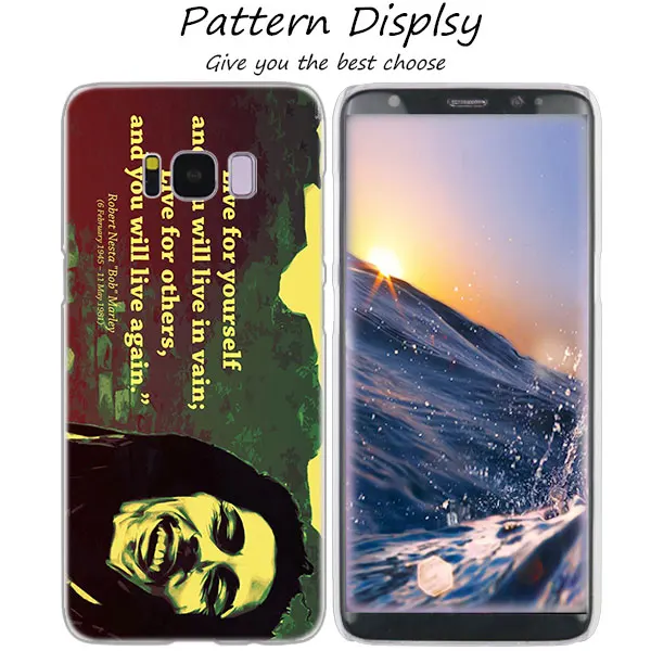 012 MLLSE рэгги Боб Марли модный прозрачный чехол для samsung Galaxy S10 Lite S9 S8 плюс S7 S6 край S5 S4 мини Лидер продаж - Цвет: 012