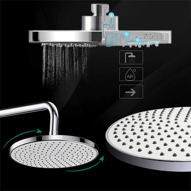 Micoe латунь термостатический воды осадки Душ Набор кран + ванна смеситель ручной