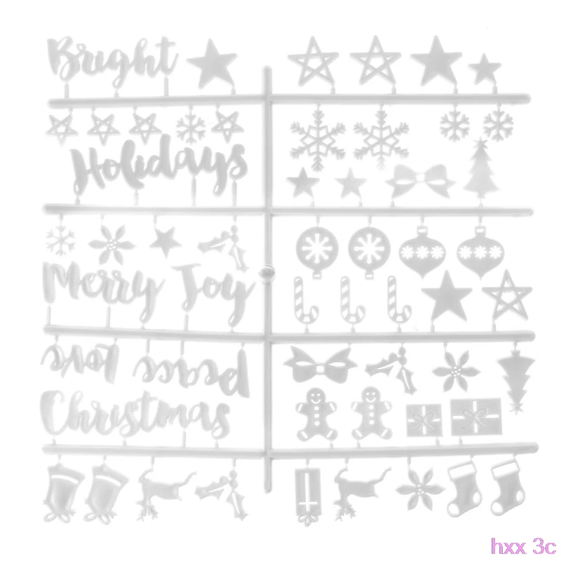 Высококачественная Рождественская войлочная доска пластиковые буквы для из