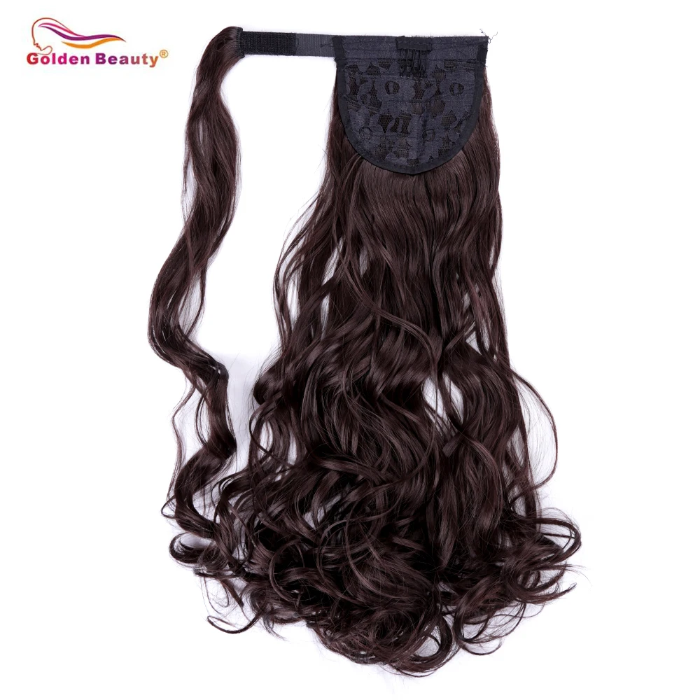 10 дюймов Волнистые вьющиеся обертывания вокруг конского хвоста для женщин