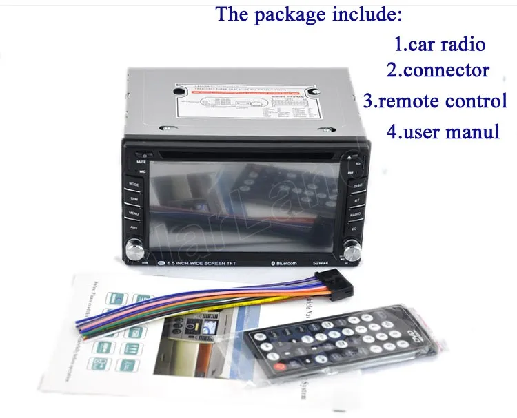 Авторадио 2 Din 6,5 дюймов Автомобильный DVD MP4 плеер Bluetooth Радио кассетный плеер 2 DIN USB SD AM FM 7 языков сенсорный экран
