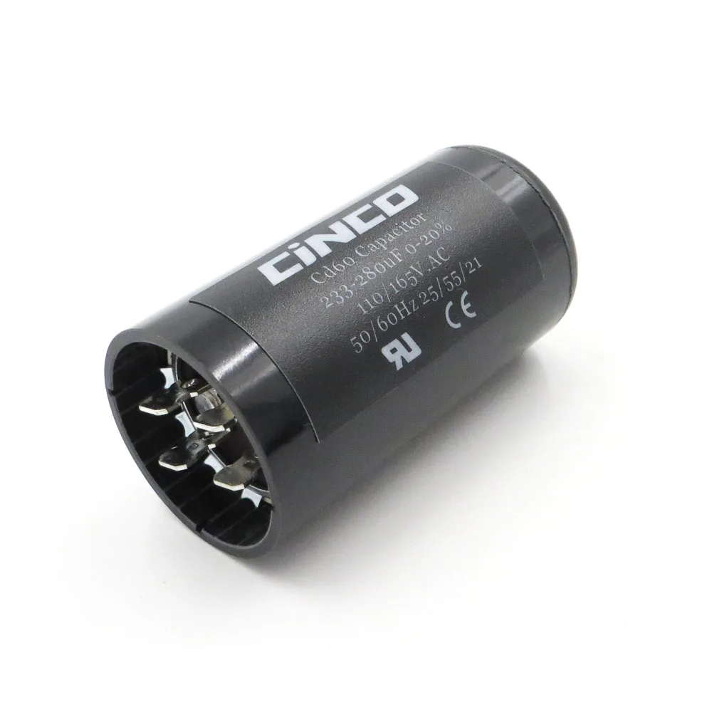 233 280MF 110V 125V 165V CD60 пусковые конденсаторы двигателя Электрический двигатель 280 Mfd uF