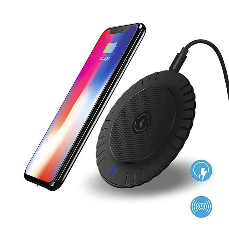 5W QI стандартное беспроводное зарядное утройство для телефона Pad Беспроводная зарядная док-станция для IPhone XS Max XR X 8 8plus samsung Galaxy S9 S8 S7 S6