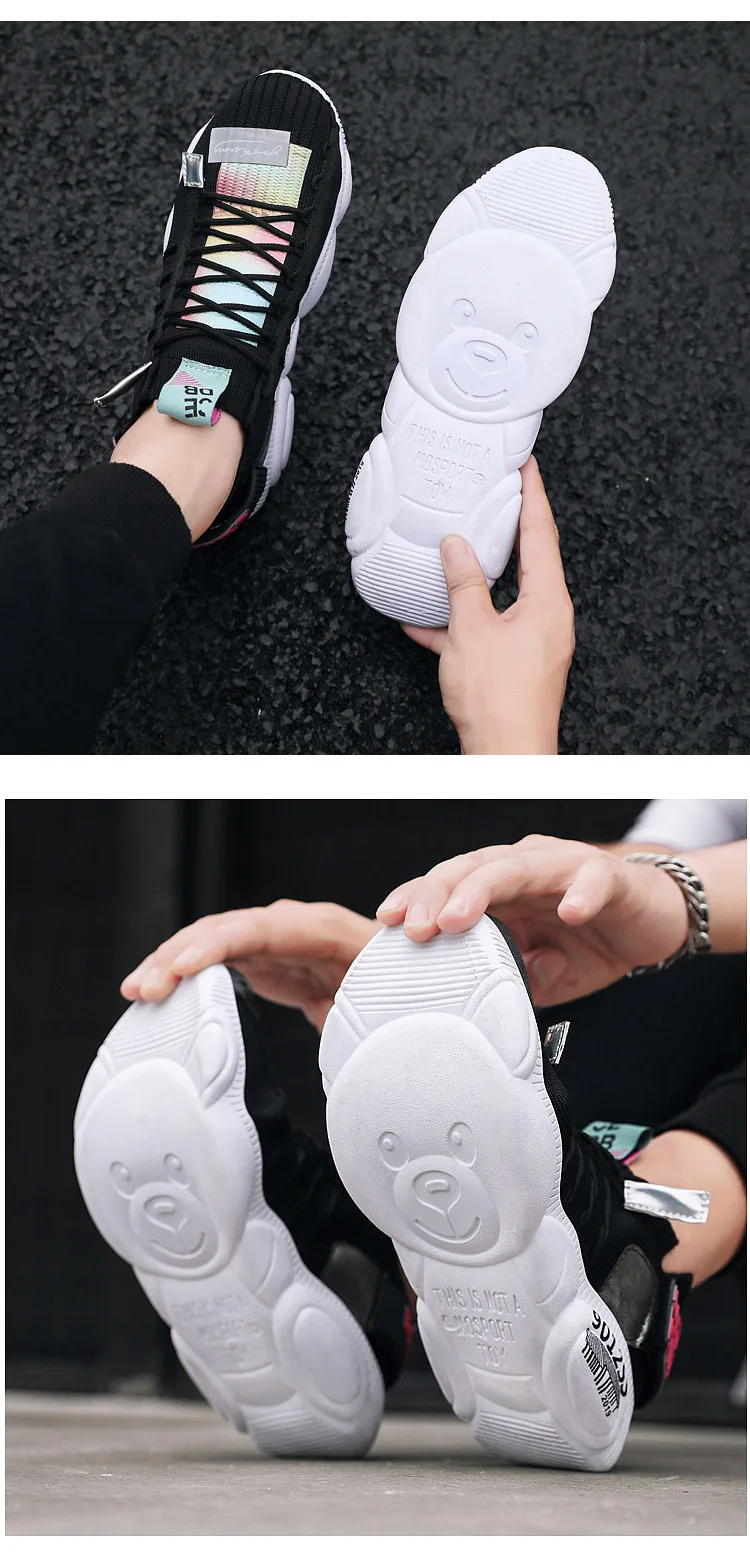 Новинка; женская спортивная обувь; разноцветная Тканевая обувь; zapatos de mujer; кроссовки на платформе; женская дизайнерская обувь; A71