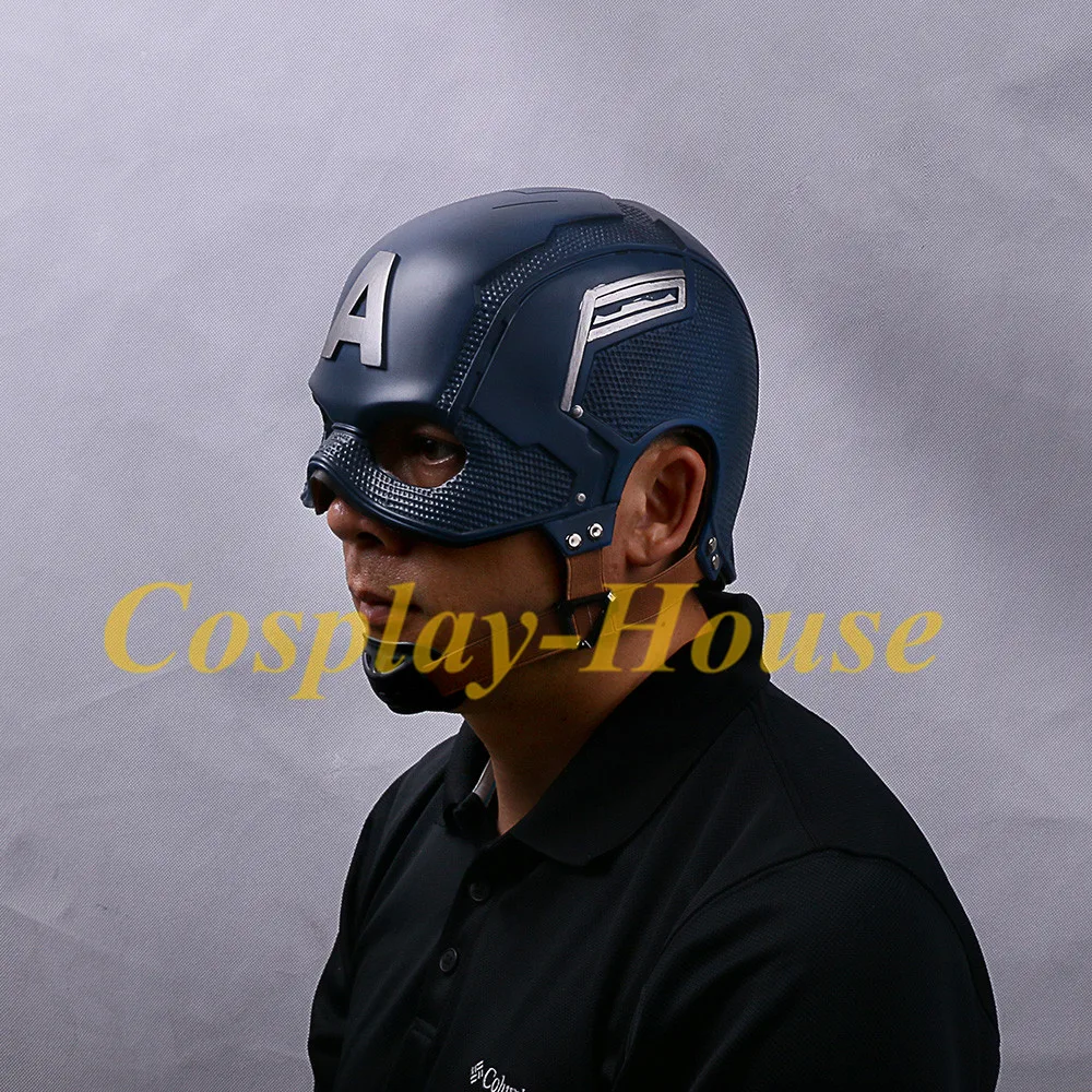 Косплей Супергерои из сериала Капитан Америка маска Стивена Роджерса ПВХ для