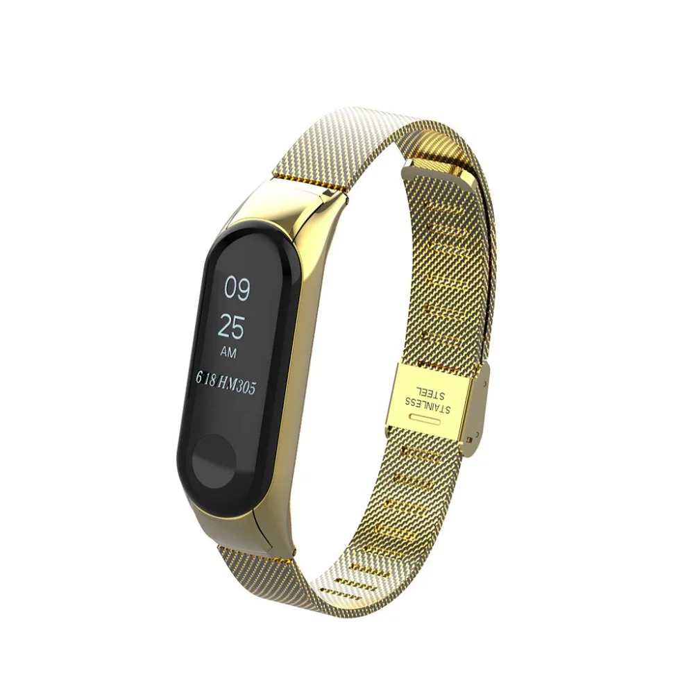 Роскошный ремешок на запястье с магнитной петлей для Xiaomi Mi Band 3 наручных часов