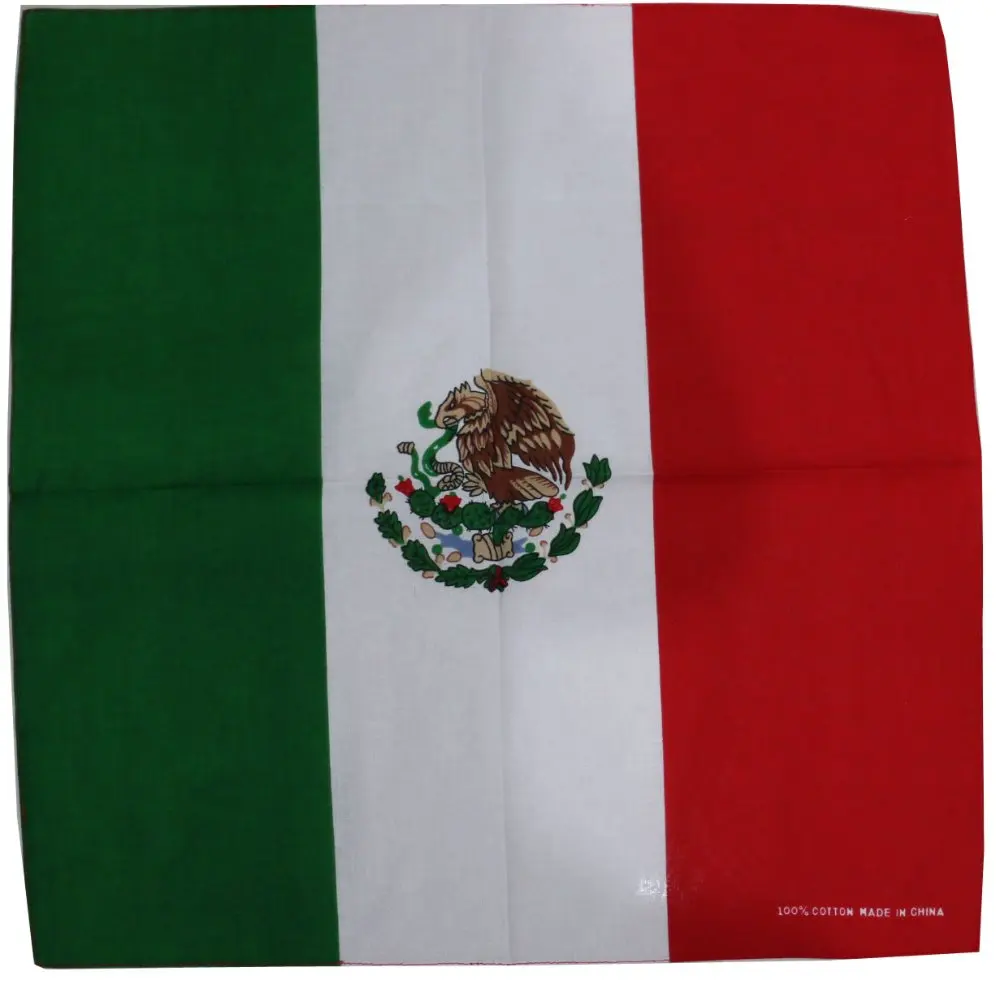 Бандана из хлопка с флагом Мехико 2019|flag bandana|mexico flag bandanabandana bandana |