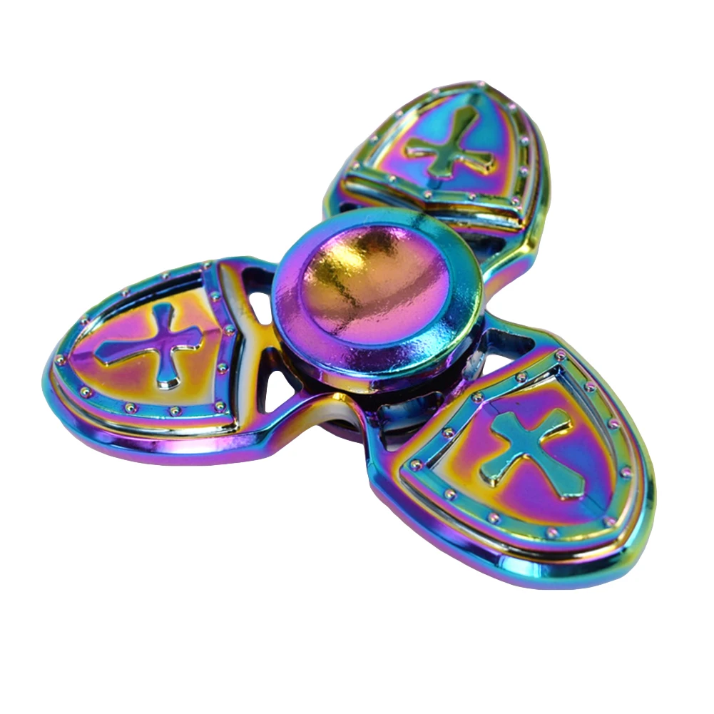 Ручной Spinner Радуга крест Ножи щит сплава игрушка ВДГ фокус СДВГ аутизм|autism|autism toys |