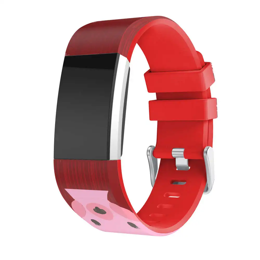 Подарки 3D Сменные ремни для браслета FitBit Charge 2 печать силиконовый Смарт ремешок