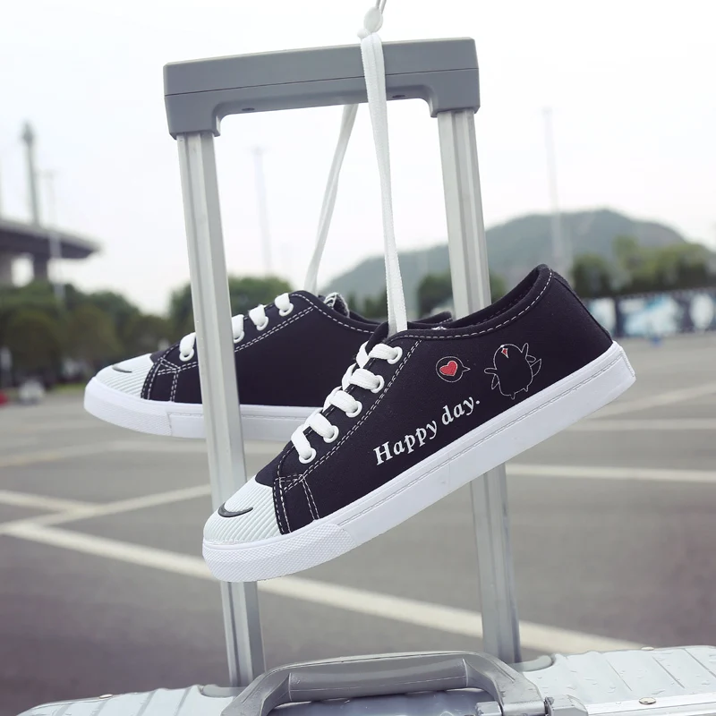 2019 Лидер продаж весна осень женские модные парусиновые туфли спортивные доска