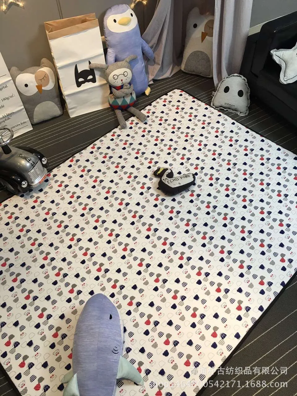60*120 см Детский ковер новый хлопковый трикотажный 3D коврик из сетчатой ткани и