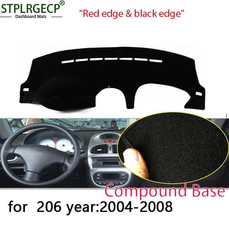 StplrgeCP для Peugeot 206 2004 08 двухслойная крышка приборной панели автомобиля Избегайте