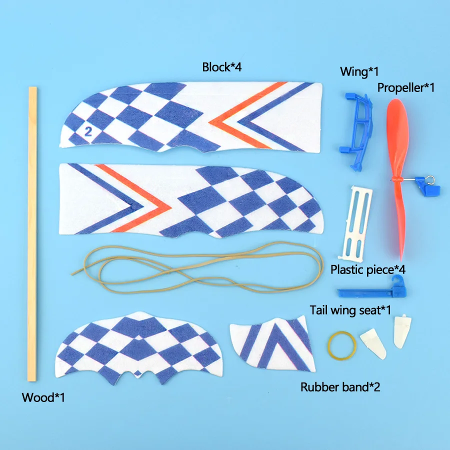 DIY Kids Toys: Rubber Band Powered Aircraft Model Kits for Children - Foam Plastic Assembly Planes Model Science Toy - Perfect Gifts image 5