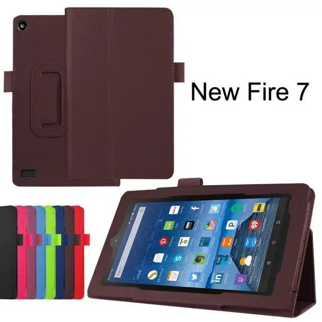 Кожаный чехол с подставкой для Amazon Fire 7 2015 умный нового kindle fire дюймов электронной