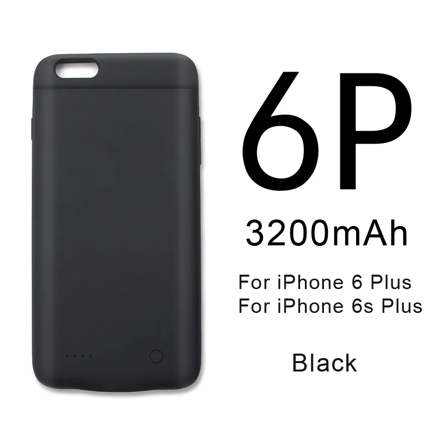 HORUG чехол для зарядного устройства для iPhone 6, 7, 8, 6s Plus, чехол для аккумулятора, внешний аккумулятор, чехол для зарядки s, зарядное устройство, ультра тонкий внешний чехол - Цвет: For 6 Plus 6S Plus