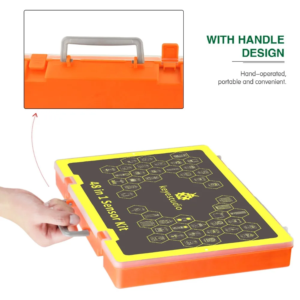Новинка! Keyestudio 48 В 1 датчик стартовый набор с подарочной коробкой для Arduino DIY проектов(48 шт датчик s