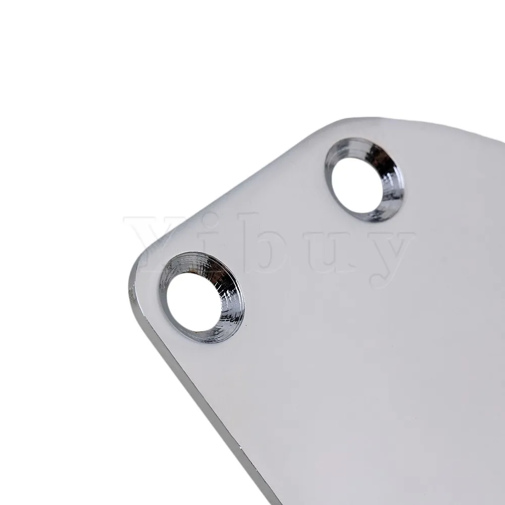 

Yibuy Guitar Neck Back Plate & Screws/Chrome