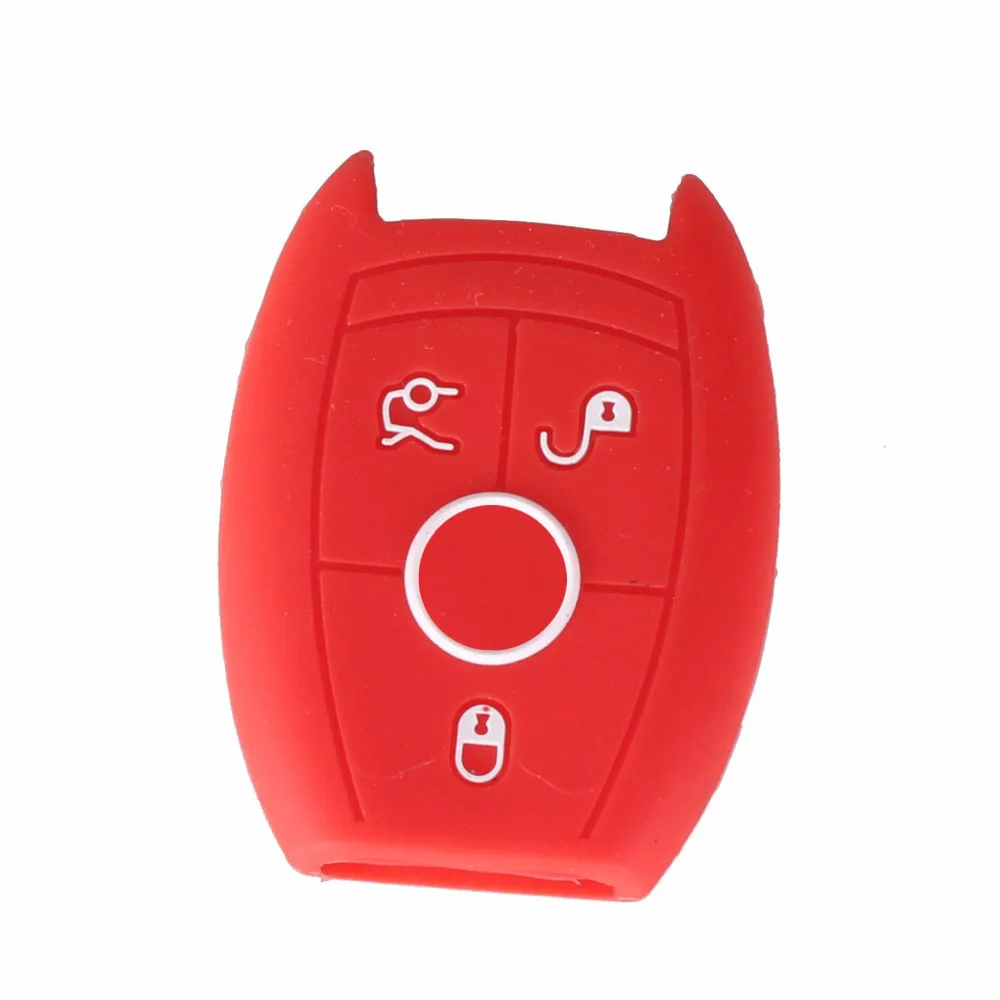KEYYOU 3 кнопки силиконовый для ключа автомобиля чехол Mercedes Benz W203 W211 CLK C180 E200 AMG C E S